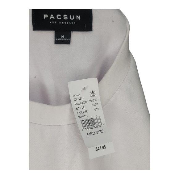 🏈*NWT* PACSUN - Medium White  Sweater Shirt - Picture 5 of 7